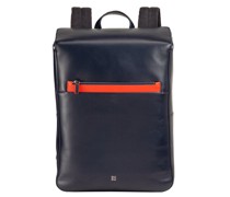 Rucksack Leder 40,5 cm navy