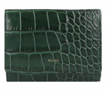 Weimar Geldbörse Leder 12, pinegreen