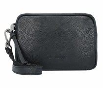 Handian Umhängetasche Leder 21 cm black