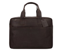 Vintage River Aktentasche Leder Laptopfach brown