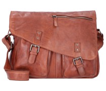 GBVT Messenger Leder 38 cm Laptopfach chestnut