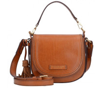 Pearldistrict Schultertasche Leder cognac