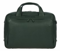 Roadster Aktentasche Leder 38 cm Laptopfach cedar green