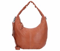 Jeren Schultertasche Leder burned paprika