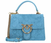 Love One Handtasche Leder azzurro cielo-antique gold