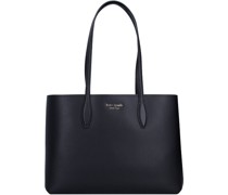 Shopper Tasche Leder black/black