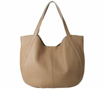 Nastally Shopper Tasche Leder iced coffee