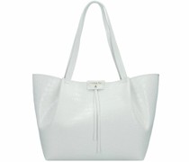 Shopper Tasche Leder white croco