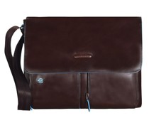 Blue Square Messenger Leder 37 cm Laptopfach mahagoni