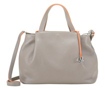 Handtasche Leder 28 cm rauch