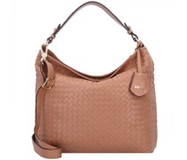 Piuma Weaving Schultertasche Leder cuoio