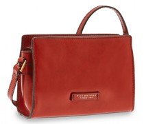 Bianca Schultertasche Leder 22 cm rosso