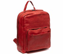 Luzern Rucksack Leder 30 cm red