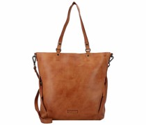 Nelson 6 Schultertasche Leder 41 cm cognac