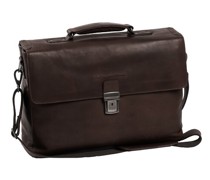 Wax Pull Up Linz Aktentasche Leder brown