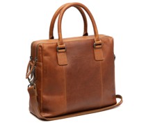 Santiago Aktentasche Leder 32 cm Laptopfach cognac