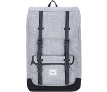 Little America Rucksack Laptopfach raven crosshatch/black