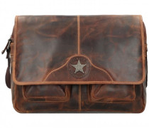 Ranger Messenger Leder Laptopfach brown
