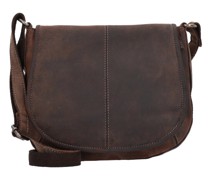 Vintage Revival Umhängetasche Leder tobacco