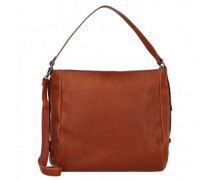 Alassio 3 Schultertasche Leder cognac