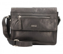 Umhängetasche Leder black