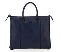 G3 Plus Handtasche Leder inchiostro blu