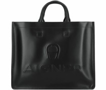 Jolene Shopper Tasche Leder 40 cm black