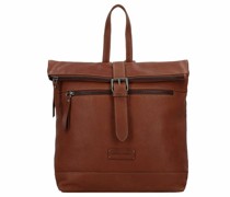 City Rucksack Leder 29 cm cognac