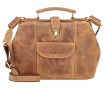 Vintage Handtasche Leder brown