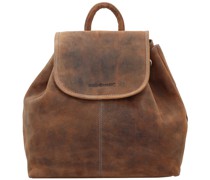 Vintage Santana City Rucksack Leder 30 cm brown