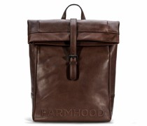 Memphis Rucksack Leder 41 cm Laptopfach dark brown