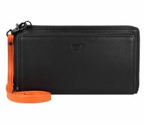 Emma Clutch Geldbörse Leder 21 cm -orange