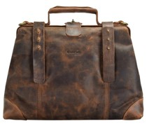 Classic Bügeltasche Doktorkoffer Leder 37 cm brown