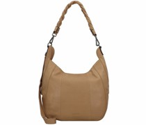 Brevion Schultertasche Leder iced coffee