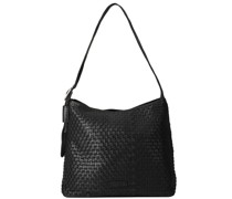 Salas Schultertasche Leder black