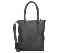 Woodridge Schultertasche Leder Laptopfach dark green