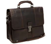 Stuttgart Aktentasche Leder 38 cm Laptopfach brown