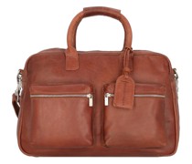 The Diaper Bag Wickeltasche Leder cognac