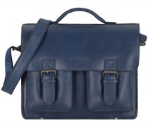 Nature Aktentasche Leder 39 cm navy