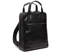 Honolulu Rucksack Leder Laptopfach black