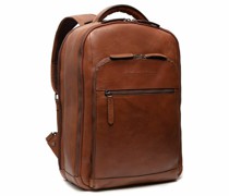 Tokyo Rucksack Leder 42 cm Laptopfach cognac