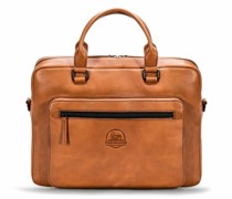 Memphis Aktentasche Leder 38.5 cm Laptopfach cognac