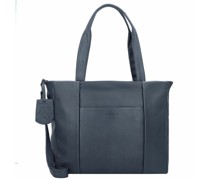 Just Jolie Schultertasche Leder Laptopfach true blue