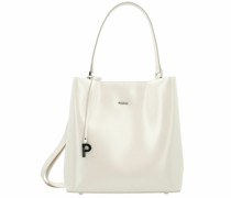 Berlin Schultertasche Leder cream