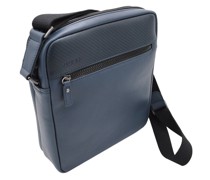Boston Umhängetasche Leder blue