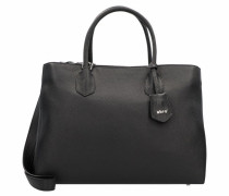 Adria Handtasche Leder 40 cm black/nickel