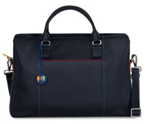 Aktentasche Leder 40 cm Laptopfach black-pace