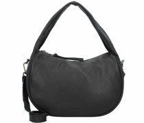 Bobonia Schultertasche Leder black