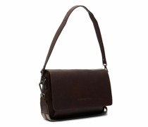 Aviles Schultertasche Leder 26 cm brown