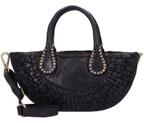 Handtasche Leder nero